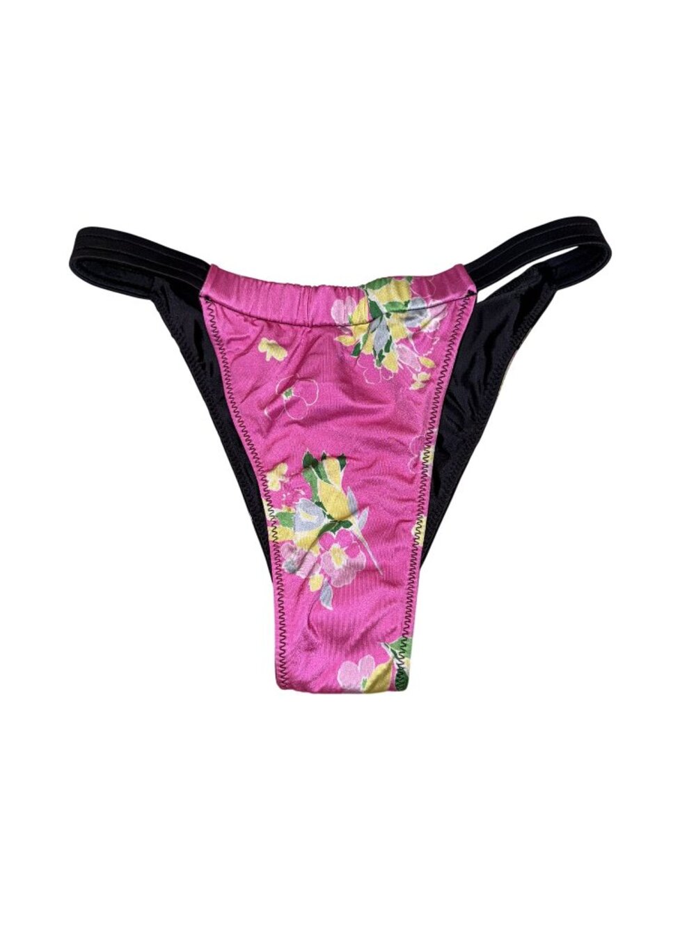 NWOT Frankies Bikinis Amore Midnight Blossom Bikini Bottoms Women's Size Small S